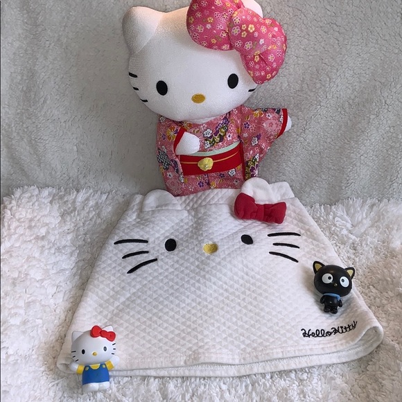 Hello Kitty Other - SANRIO HELLO KITTY WHITE QUILTED SKIRT